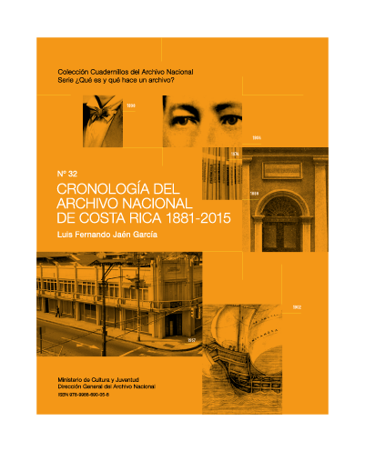 portada del libro Cronología del Archivo Nacional