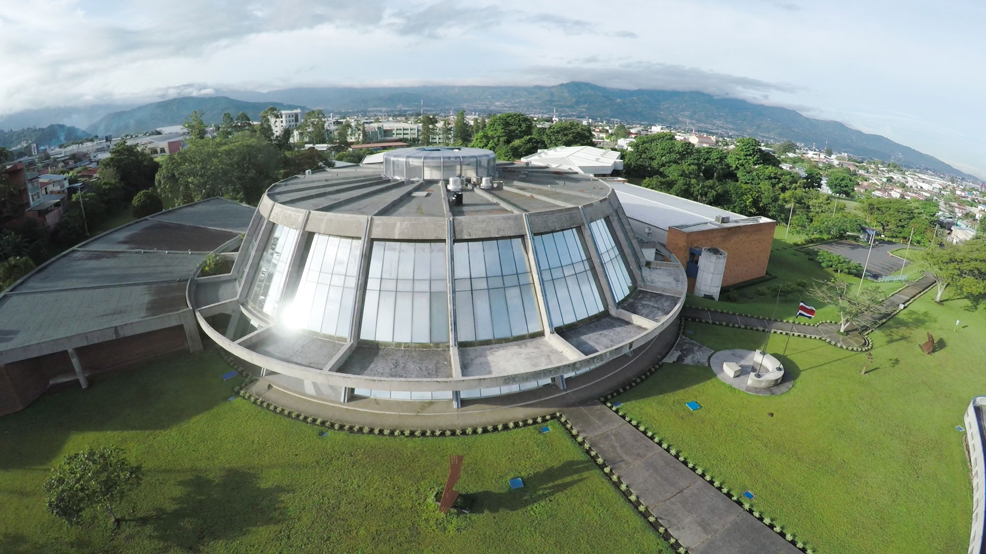 Foto aérea del edificio del Archivo Nacional